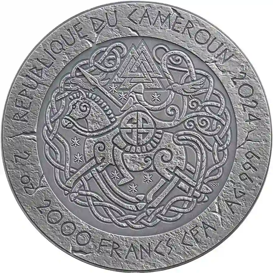 WV_Erik-the-Red_obv_1000x1000 2024 Cameroon 2 oz Erik the Red High Relief Antique Finish Silver Coin