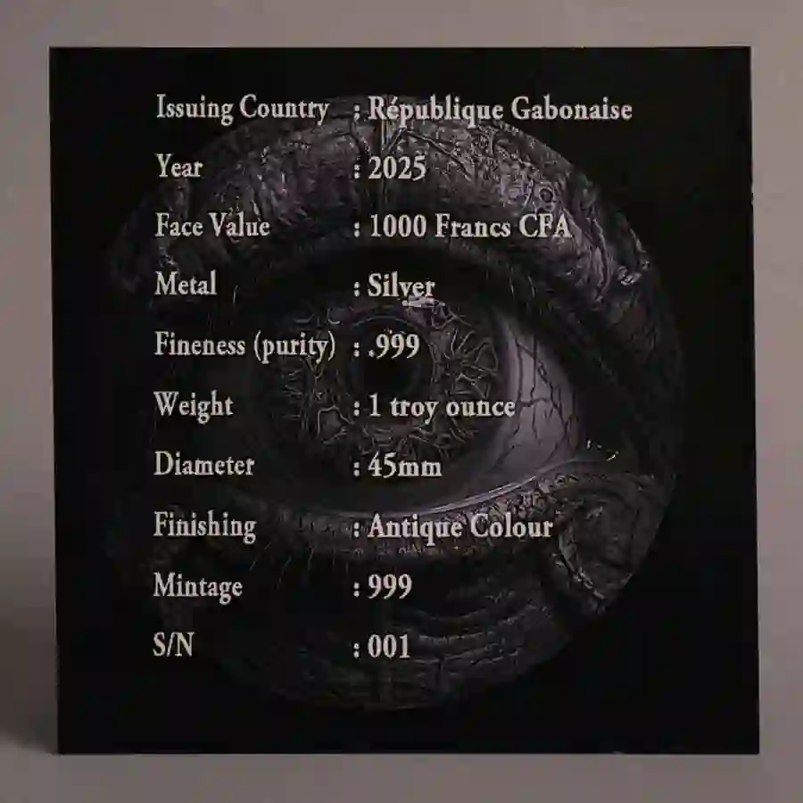 Packaging-(4) Polyphemus Cyclops Colored Silver Coin