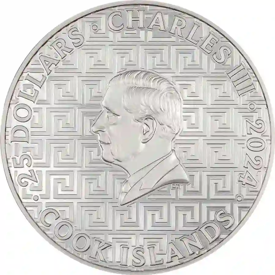 30797_Santorini_o 2024 Cook Islands Bucket List Santorini Ultra High Relief Silver Proof Coin