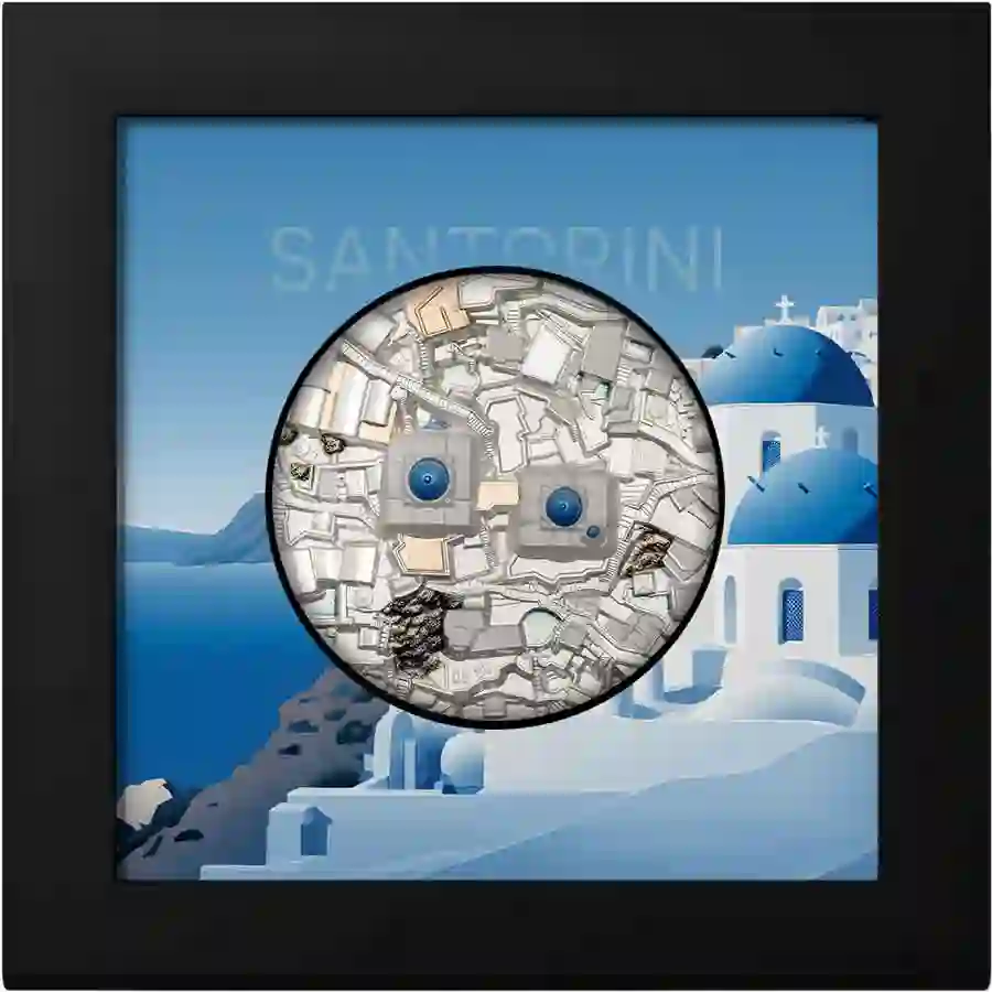 30797_Santorini_x 2024 Santorini Ultra High Relief Silver Proof Coin