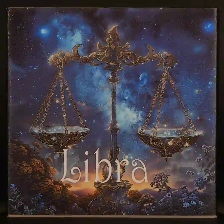 box-front Zodiac Libra UV Color High Relief Antique Finish Silver Coin