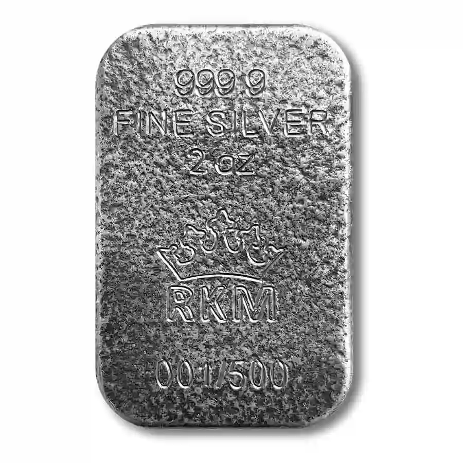 obv Royal Krakow Mint 2 oz Africa Big 5 Elephant Color Antiqued Silver Cast Bar