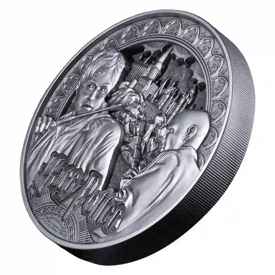 voldemord-iso Samoa Harry Vs. Voldemort Multi-layer Antique Finish Silver Coin