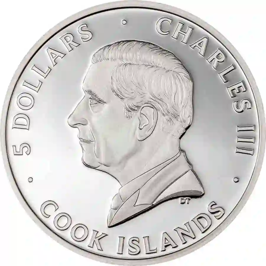 underdog-obv 2025 Cook Islands 1 oz Underlook Under-Dog High Relief Silver Proof Coin