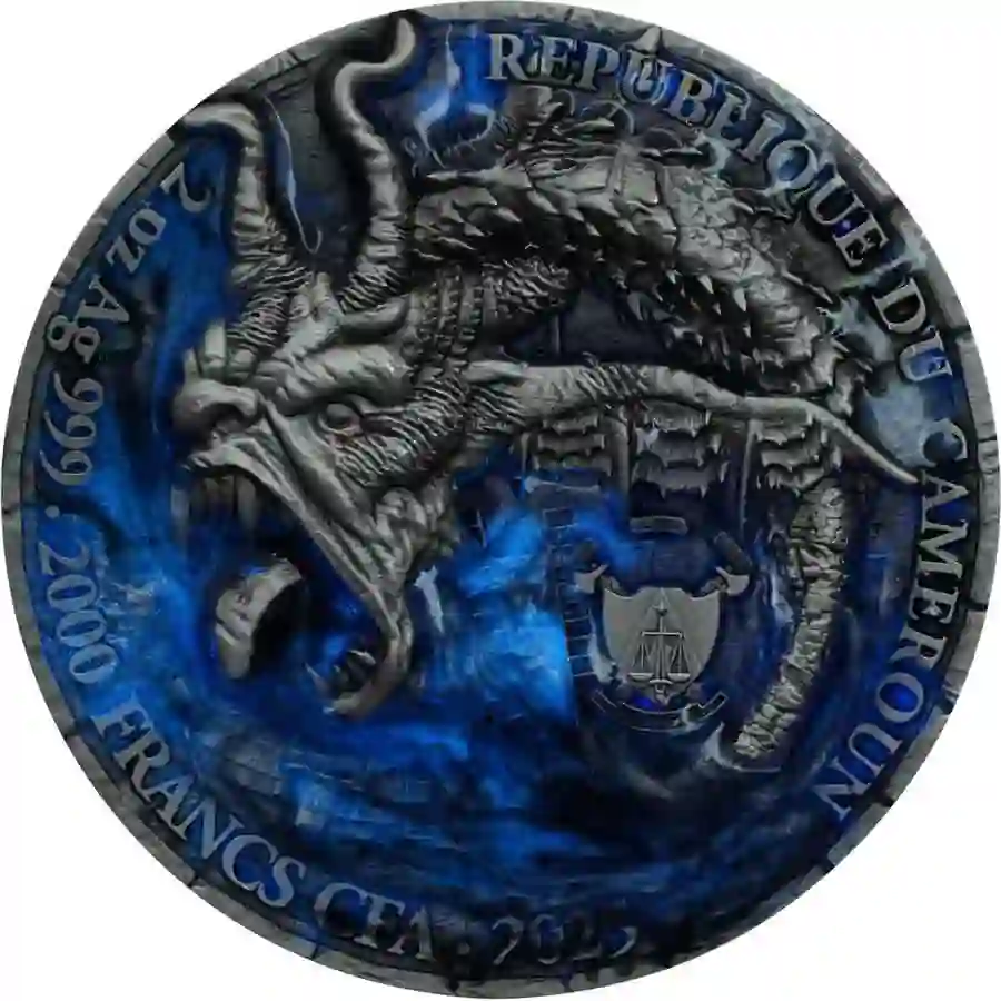 obv-uv 2025 Myth of the Seven Seas Captain UV Color High Relief Silver Coin