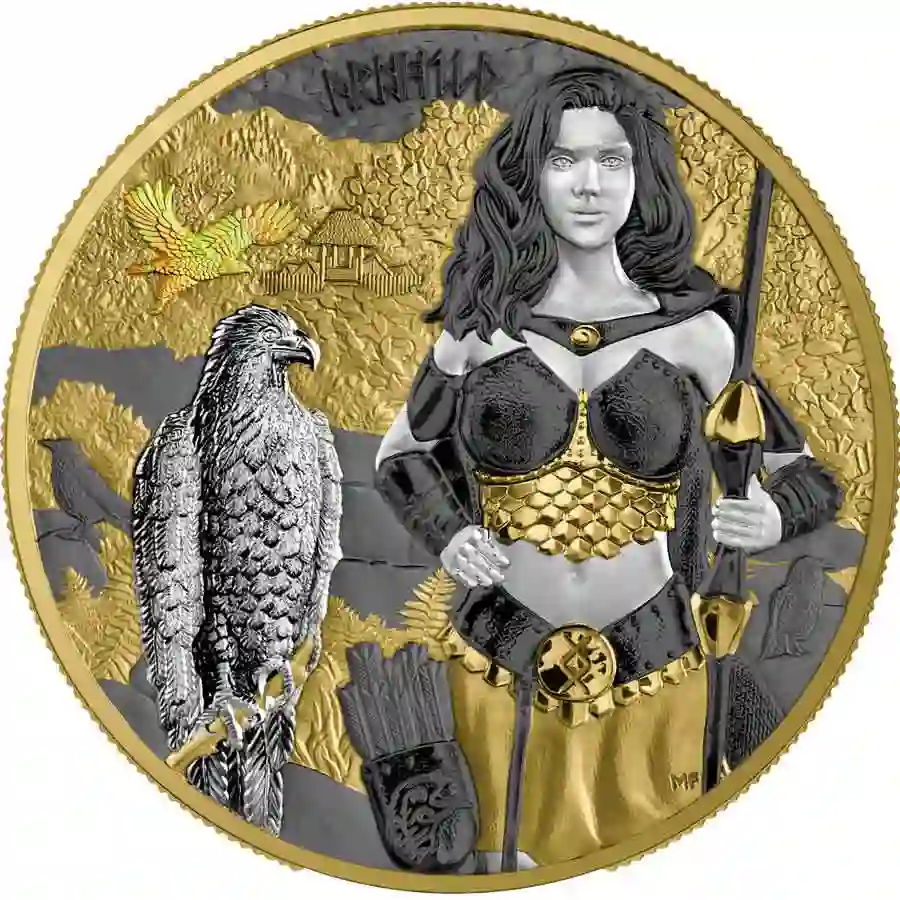 1-oz-val-rev 2025 Germania 1 Ounce Valkyries Arnhild Valhalla Silver Round