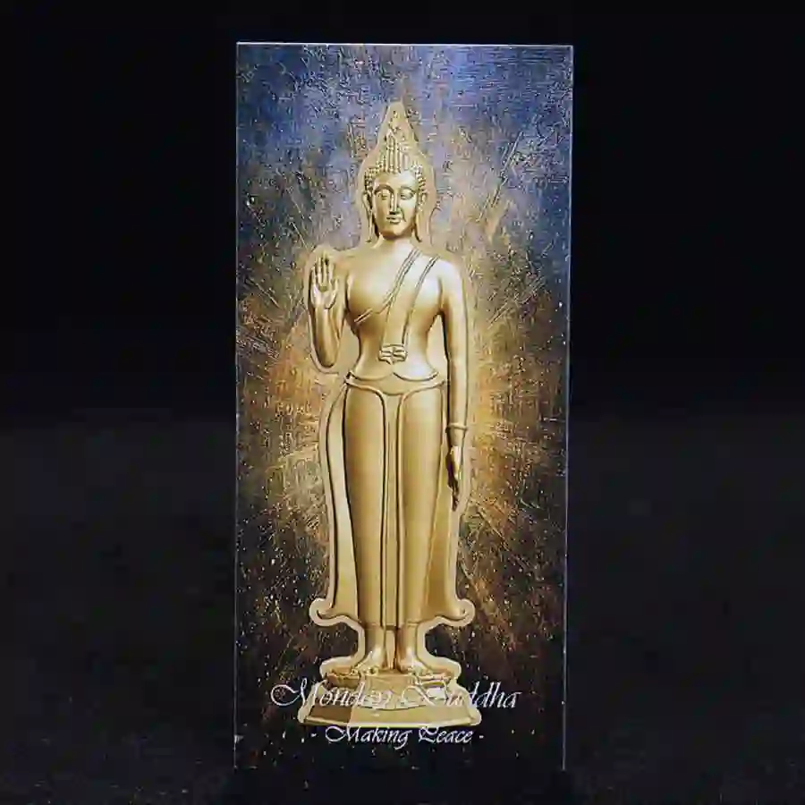 Mon-wrapper 2024 7 Days Buddha Monday 24K Gilded Silver Coin