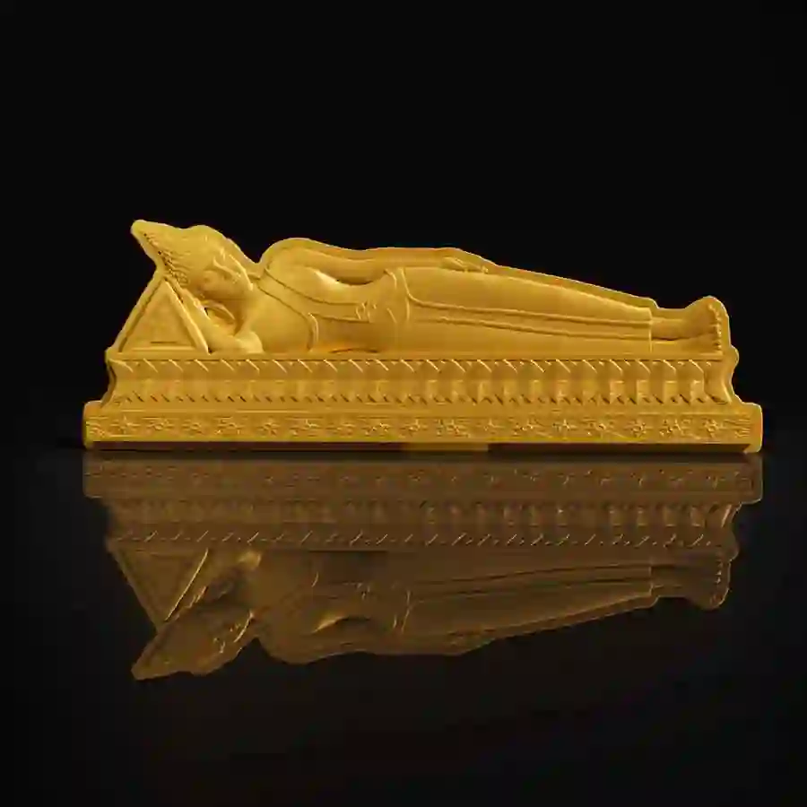 Tue-mood 7 Days Buddha Tuesday 24K Gilded Silver Coin