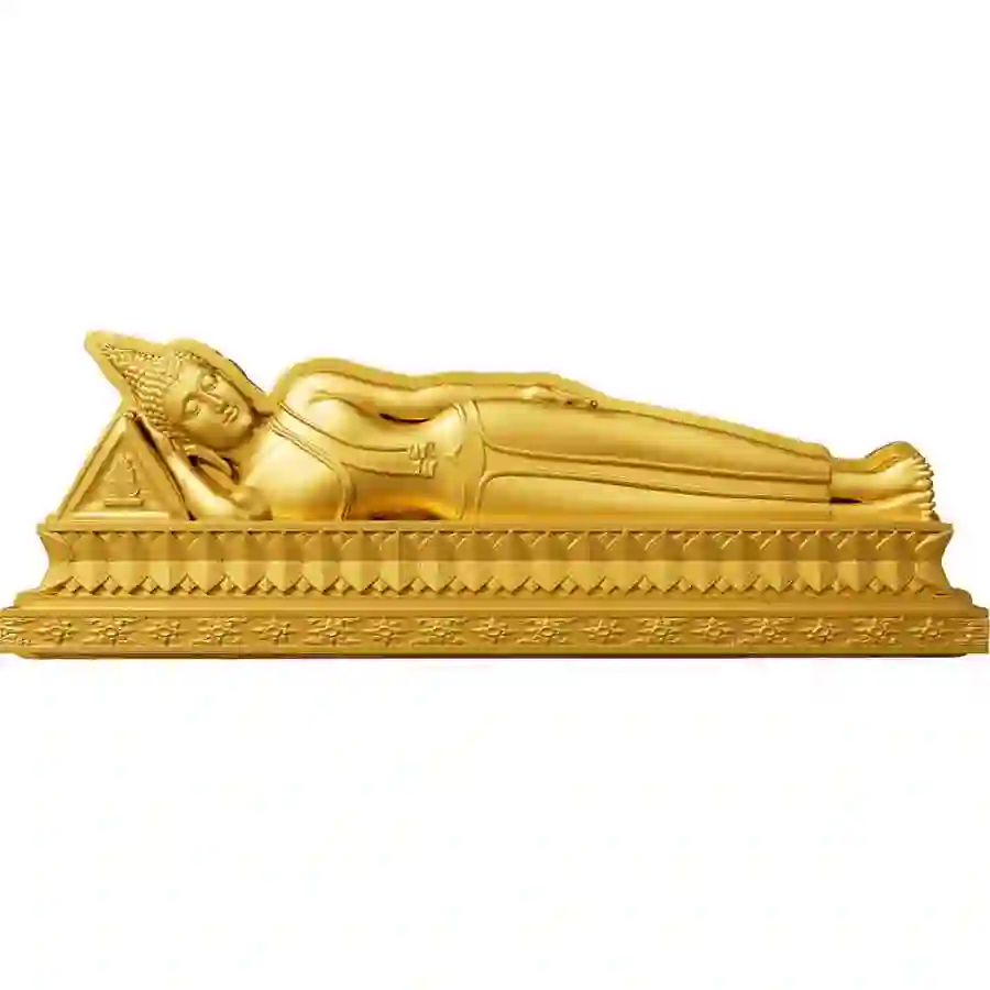 Tue-rev 2024 1 Ounce 7 Days Buddha Tuesday 24K Gilded Silver Coin