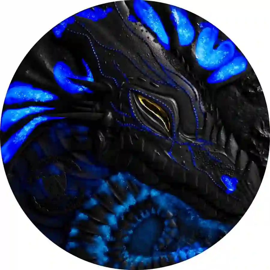 mod-obv-rev 2025 Mother of Dragon Tiamat UV Color High Relief Silver Coin