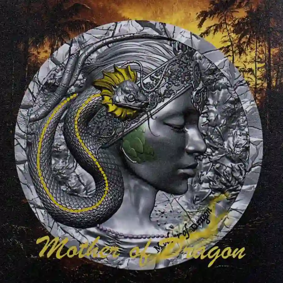 mod-wrapper Mother of Dragon UV Color High Relief Silver Coin