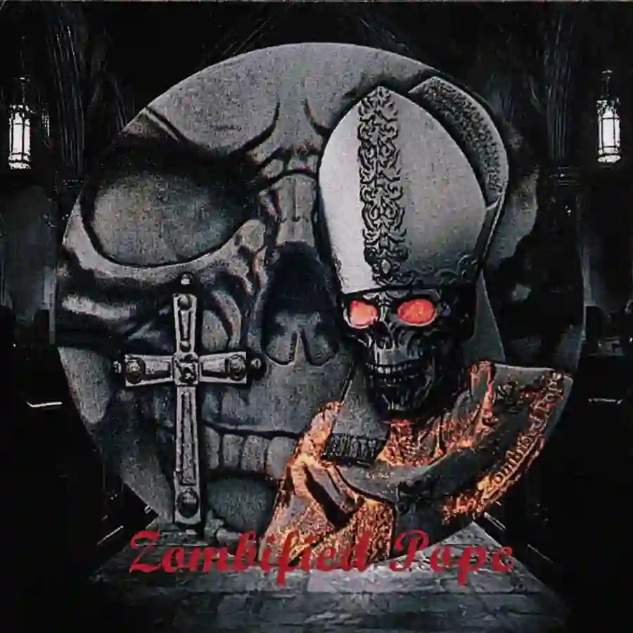 wrapper 2025 Zombified Pope UV Color High Relief Silver Coin