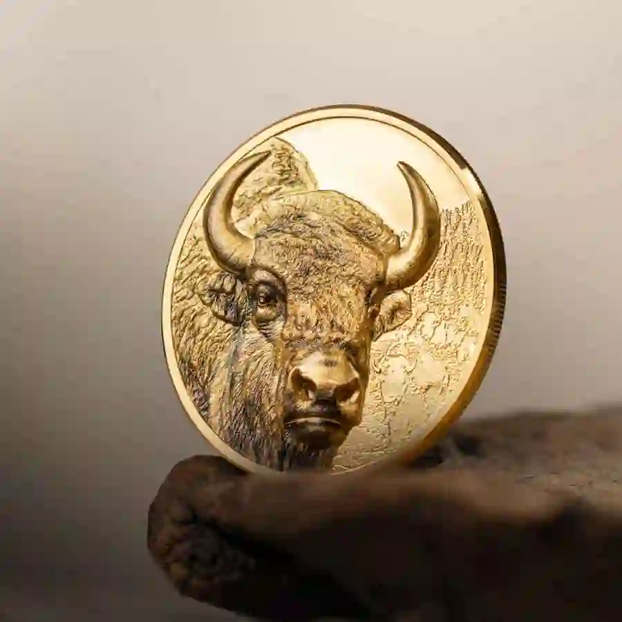 bison-gold-mood Bison 1 oz Colored Gold Proof Coin