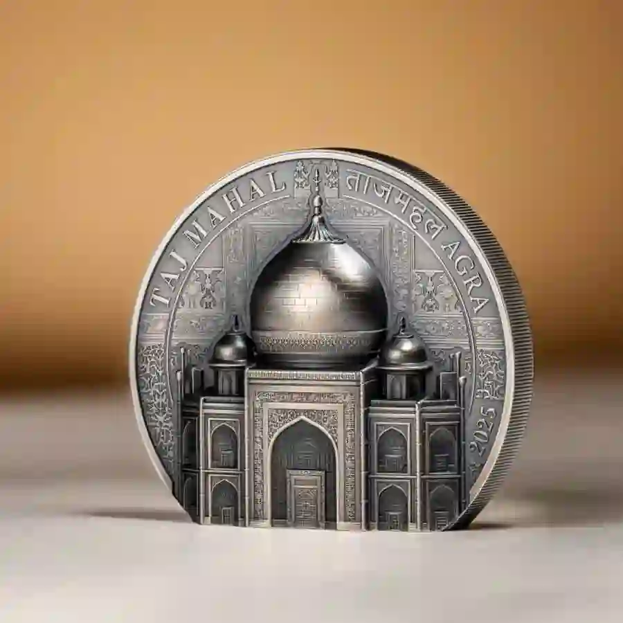 taj-5-oz-mood 2025 Taj Mahal 5 oz Ultra High Relief Silver Coin