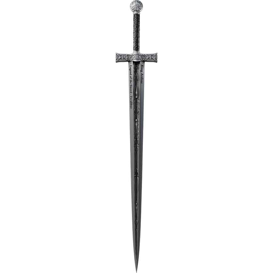 antique-rev 2025 Cameroon 2 Ounce Excalibur Sword UV Color Antique Finish Silver Coin