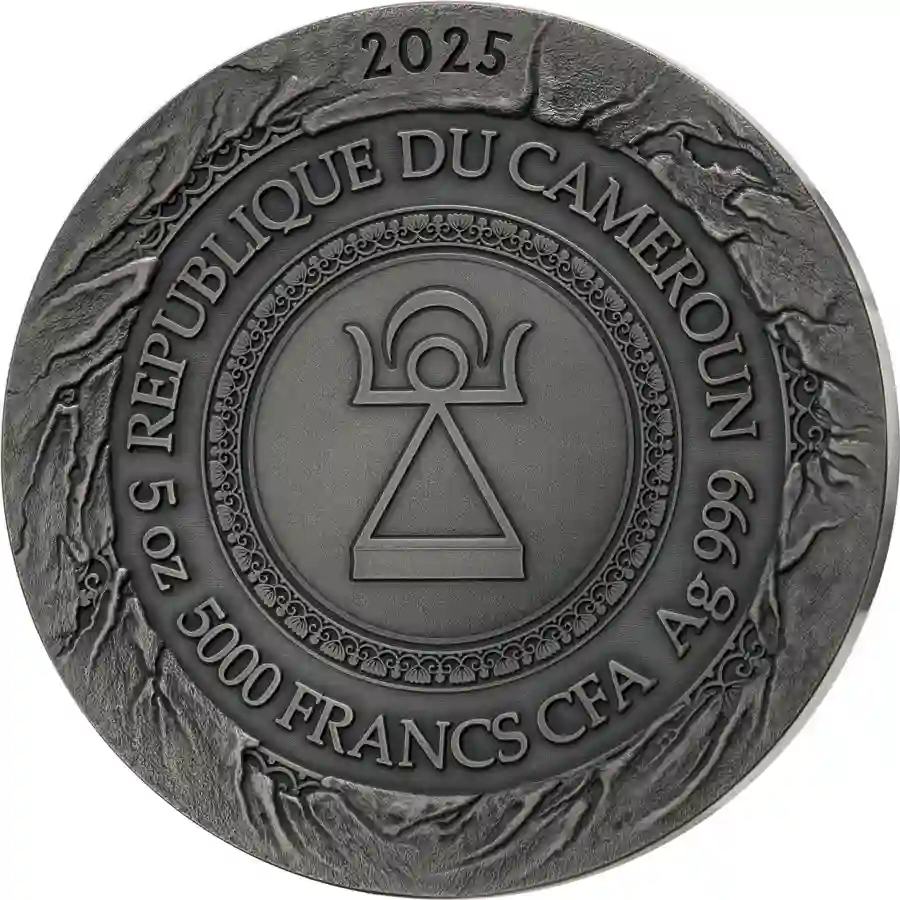 obv 2025 Cameroon 5 ozGreat Commanders Hannibal Silver Coin