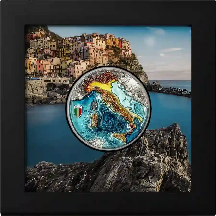 30901_Repubblica-Italiana_x 2025 Cook Islands Repubblica Italiana Colored Silver Proof Coin