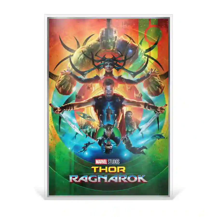 rev 2025 Niue 1.5 Ounce Marvel Infinity Saga - Thor Ragnarok Colored Silver Foil