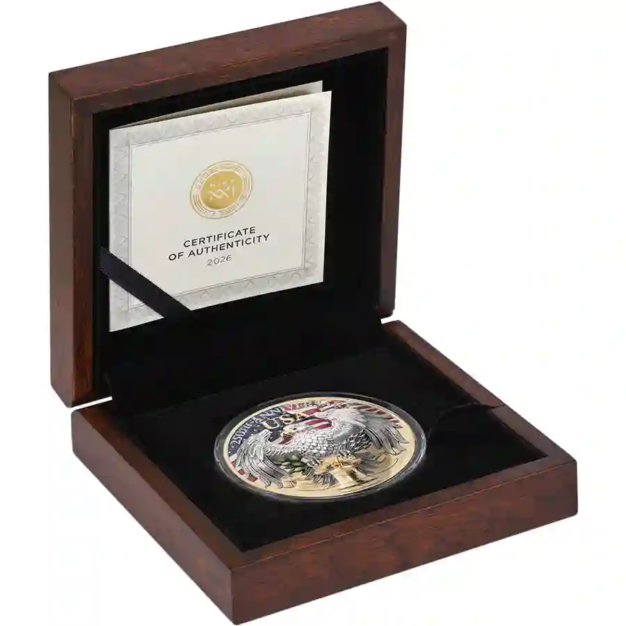 usa-set 2026 USA United We Stand Color 24K Gilded Silver Coin