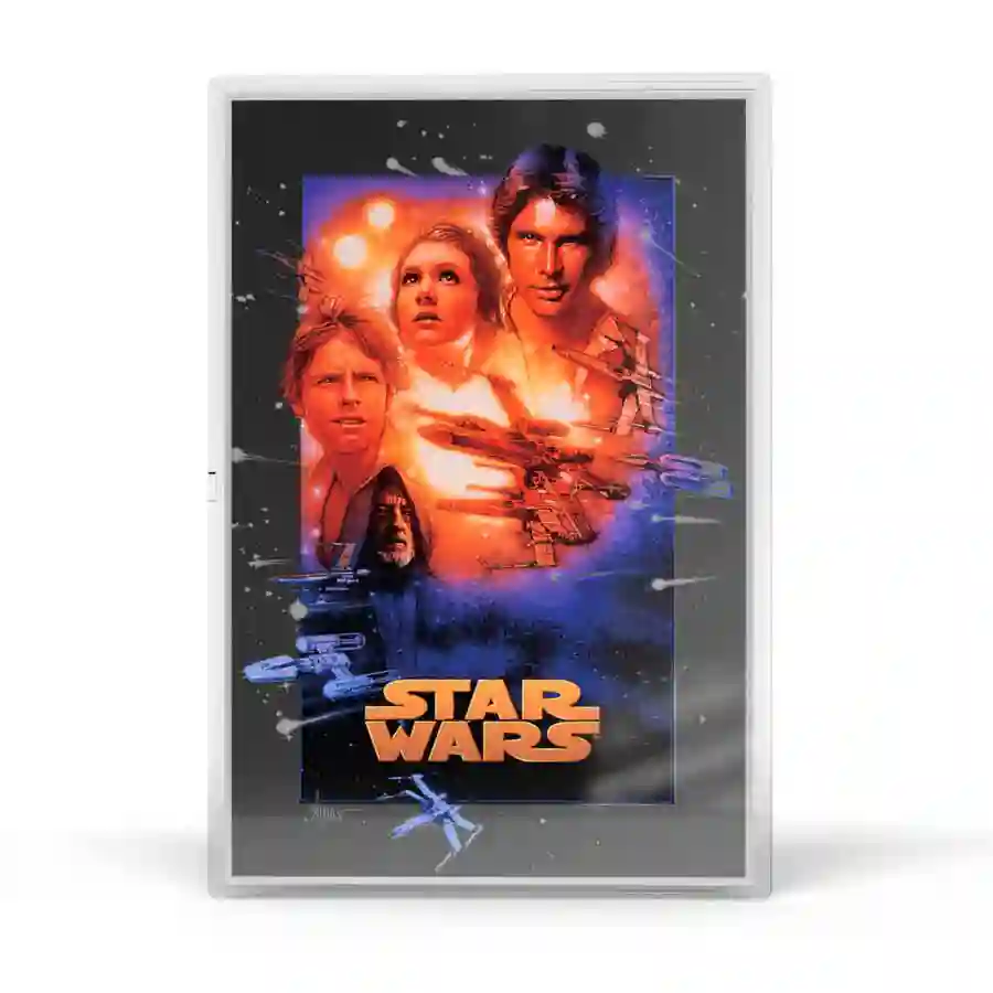 star-wars-rev 2025 Niue 1 Ounce Star Wars Trilogy - A New Hope Colored Silver Proof Foil