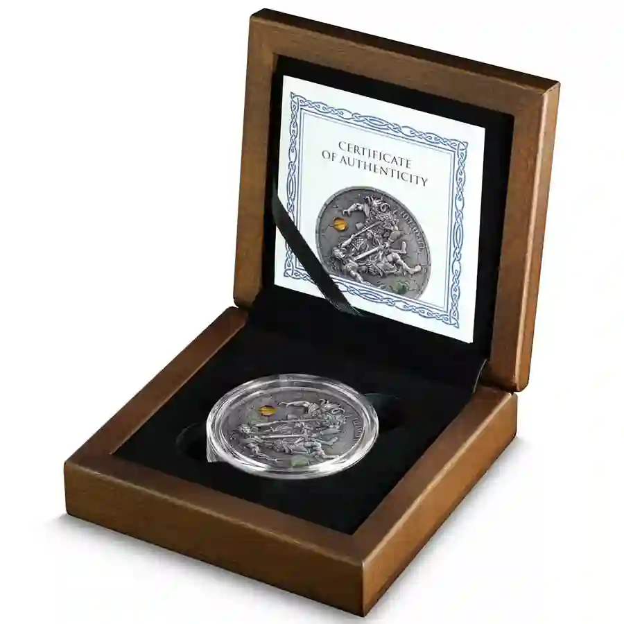 hr-set 2025 Germania Loki & Heimdall Ultra High Relief Silver Coin