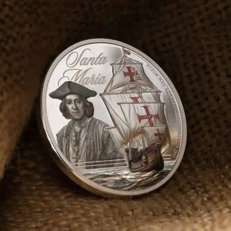 santa-mood 2026 Columbus Santa Maria Silver Coin at Art in Coins