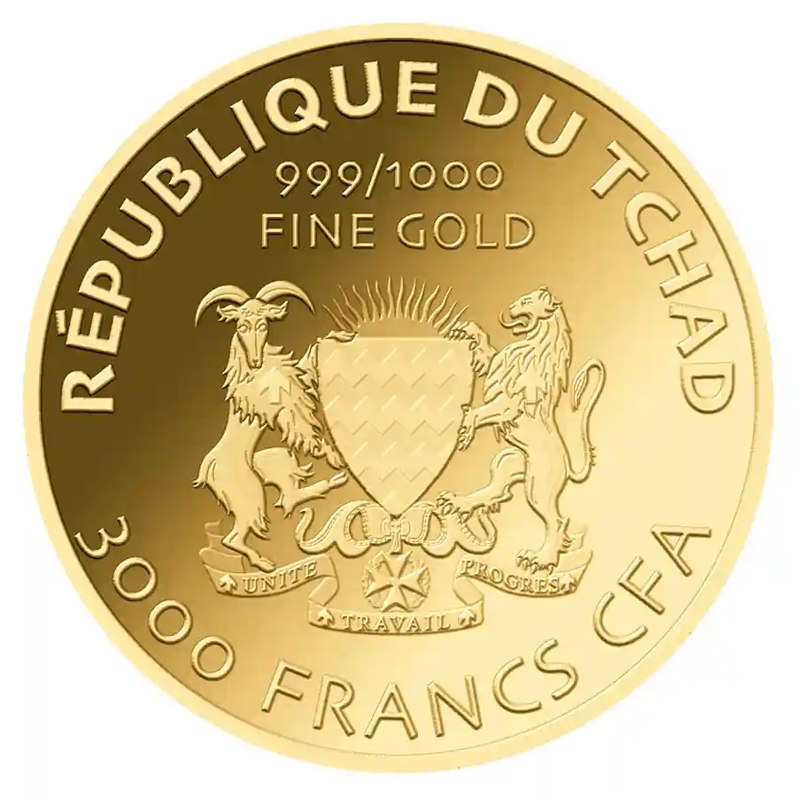 angel-1-coin-obv Republic of T'Chad 1/1000 oz Guardian Angel Gold Coin