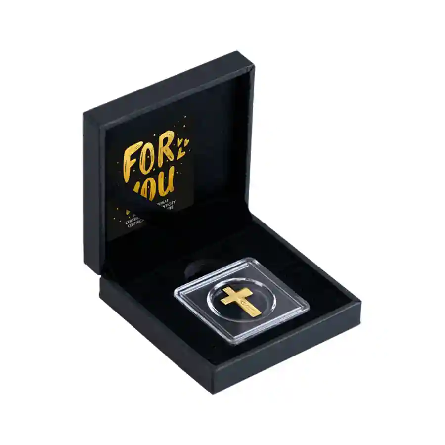 cross-set Chad 1/1000 Ounce Cross & Candle Gold Coin