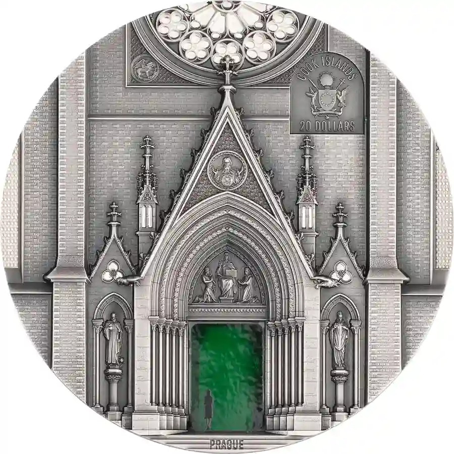 milan-obv 2026 Cook Islands 3 oz Tiffany Art Milan Vs. Prague UHR Silver Coin