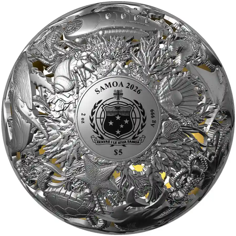 Nautical_sphere6 2026 Sea and Surface Filigree Spherical Silver Coin