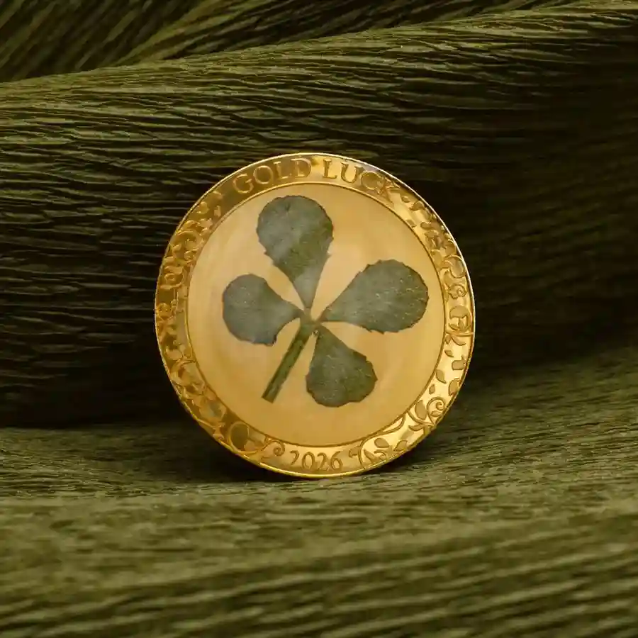 clover-au-mood 2026 Four Leaf Clover Gold Proof Coin