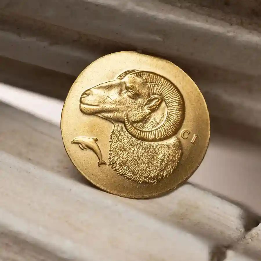 krios-au-mood Cook Islands 1/2 Gram Krios Silk Finish Gold Coin