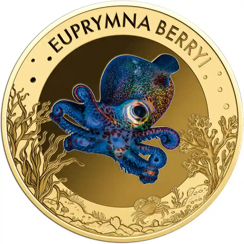 03614460_Euprymna-berryi Republic of Chad 1/1000 Ounce Eurpymna Berryi Gold Coin