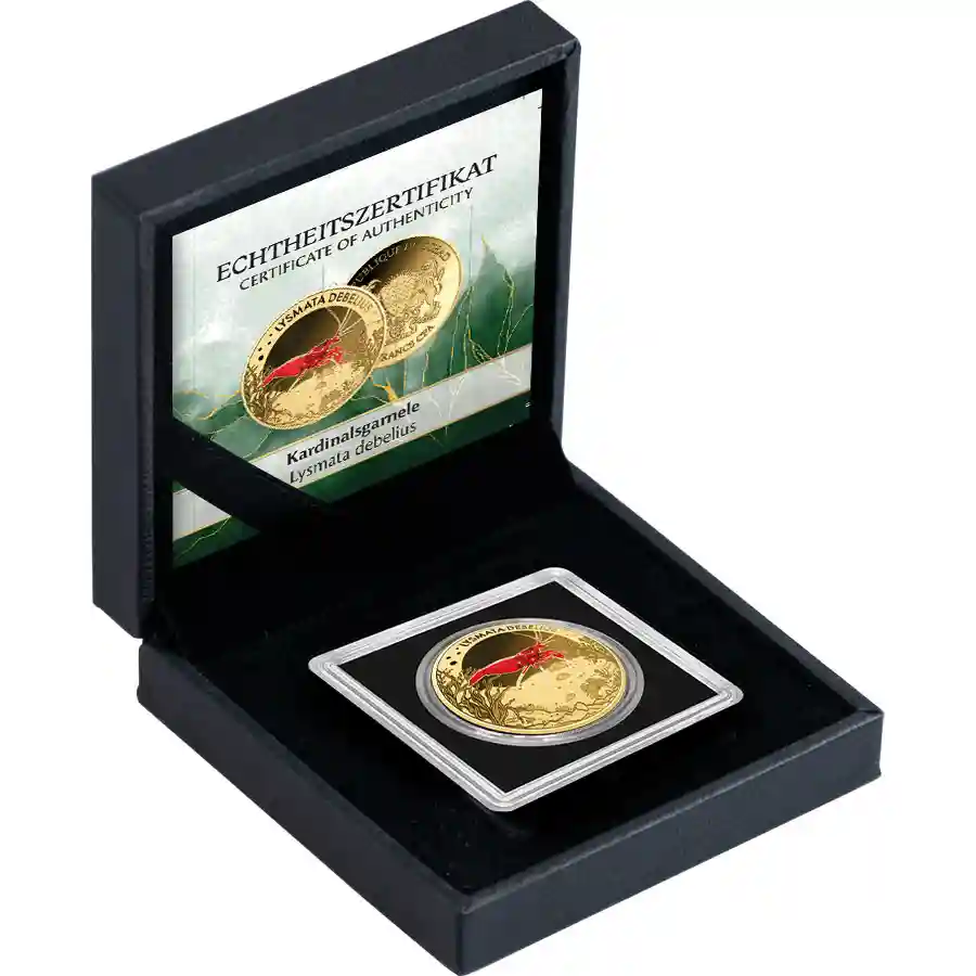 cleaner-shrimp-set Buy today at artincoins.com, the Blood Shrimp gold coin from T'Chad