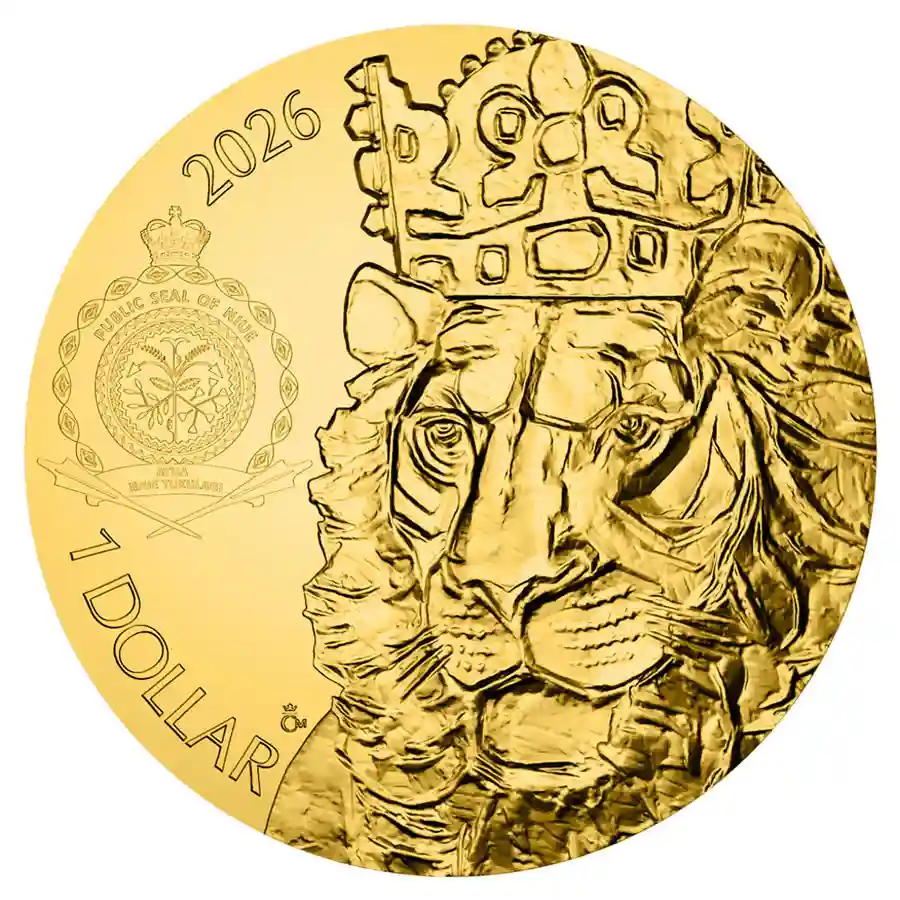 lion-rev 2026 Niue 1/200 Ounce Czech Lion Gold Coin