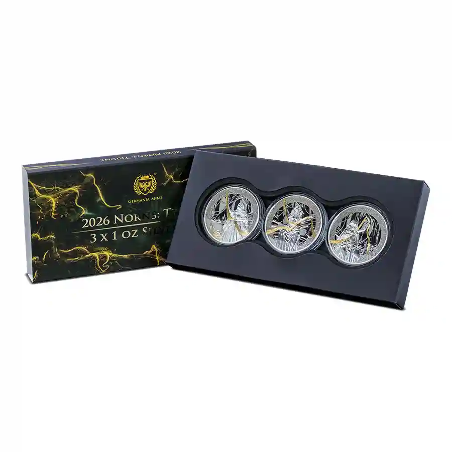 triune-set 2026 Germania Norns Triune 24K Ruthenium Silver Rounds