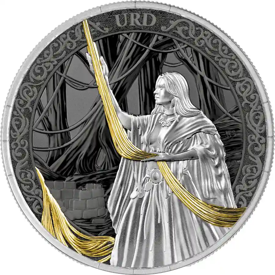 triune-urd 2026 Germania 1 Ounce Urd Triune 24K Ruthenium Silver Coin