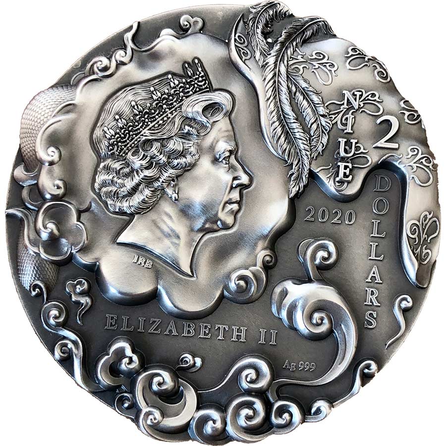 2020 Niue 2 Ounce Sun Wukong Monkey King High Relief Silver Coin 2020 Niue 2 Ounce Sun Wukong Monkey King High Relief Silver Coin