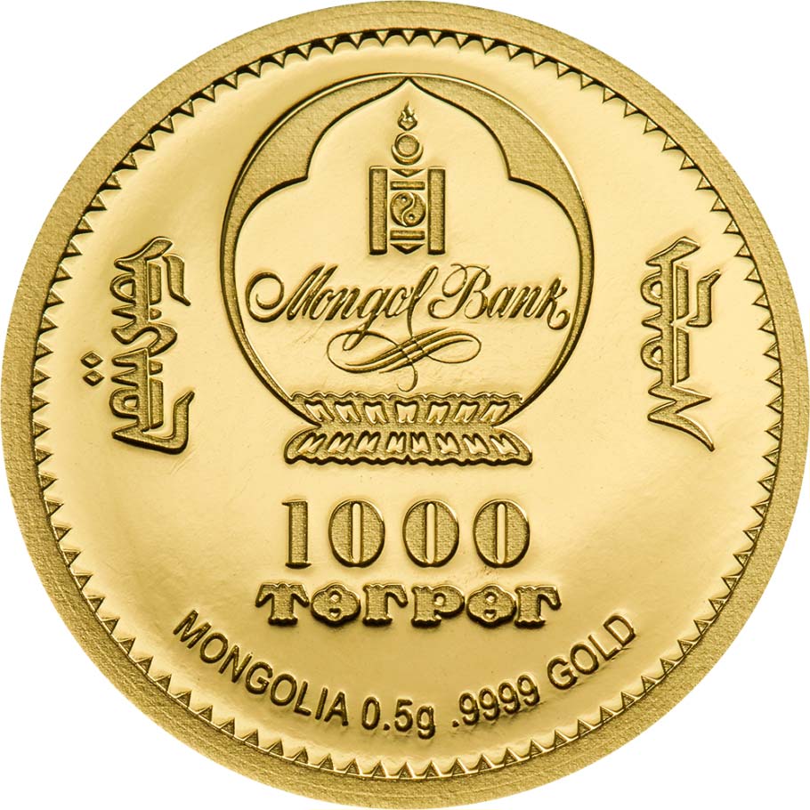 2021 Mongolia Lunar Year of the Ox Gold Proof Coin 2021 Mongolia Lunar Year of the Ox Gold Proof Coin