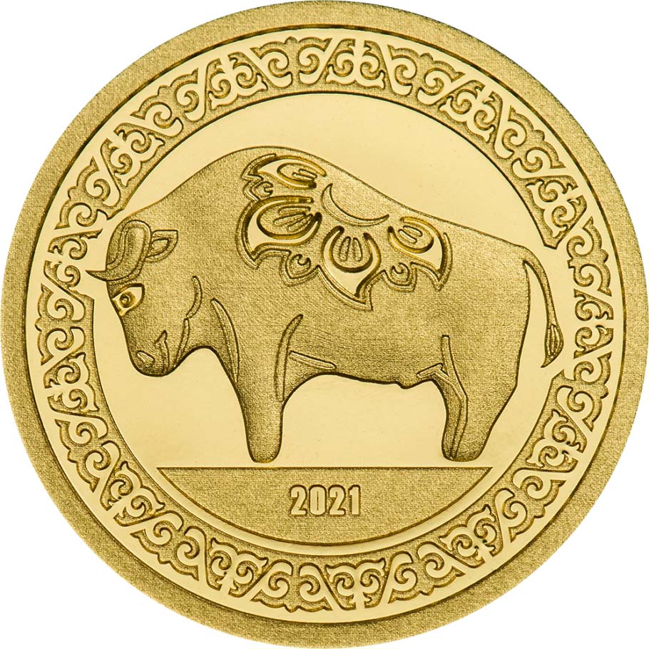 2021 Mongolia 1/2 Gram Lunar Year of the Ox .9999 Gold Proof Coin 2021 Mongolia 1/2 Gram Lunar Year of the Ox .9999 Gold Proof Coin
