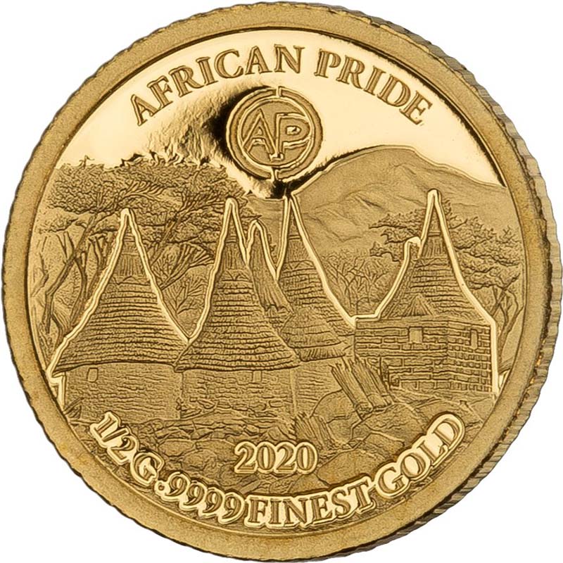 2020 African Pride 7 X 1/2 Gram Cradle of Humankind Gold Coin 2 2020 African Pride 7 X 1/2 Gram Cradle of Humankind Gold Coin 2