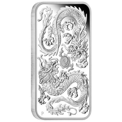 2020 Australia 1 Ounce Dragon Rectangular Silver Proof Coin 2020 Australia 1 Ounce Dragon Rectangular Silver Proof Coin