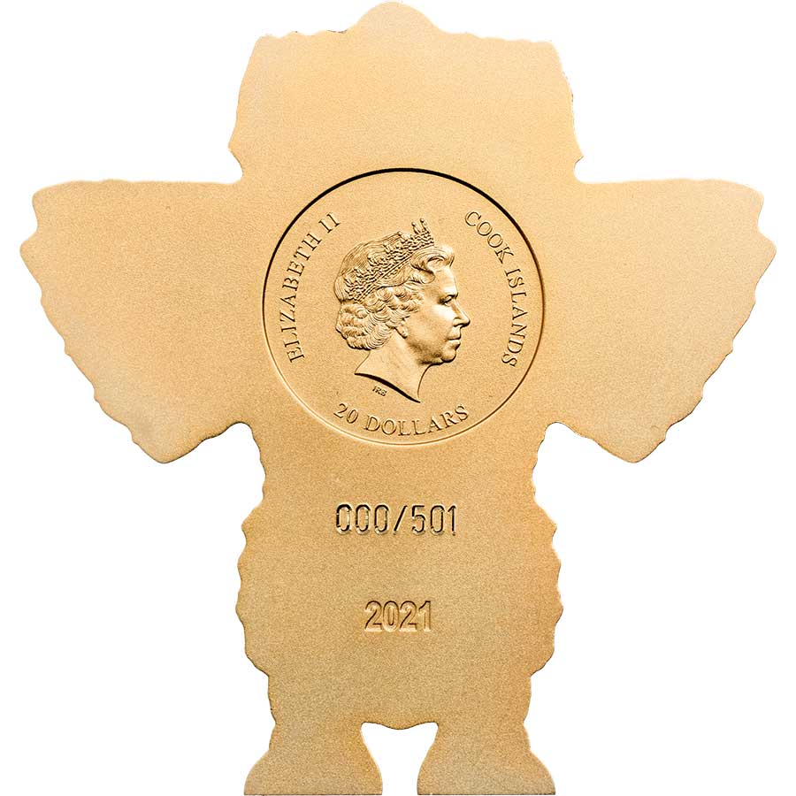 2021 Cook Islands 3 Ounce Ravana King of Demons Gilded Silver Coin 2021 Cook Islands 3 Ounce Ravana King of Demons Gilded Silver Coin