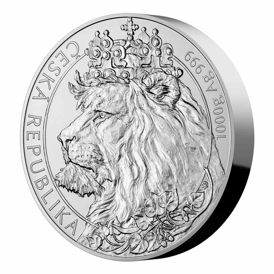 2021 Niue 1 Kilogram Czech Lion BU Silver Coin 2021 Niue 1 Kilogram Czech Lion BU Silver Coin