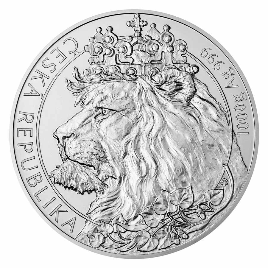 2021 Niue 1 Kilogram Czech Lion Brilliant Uncirculated Silver Coin 2021 Niue 1 Kilogram Czech Lion Brilliant Uncirculated Silver Coin
