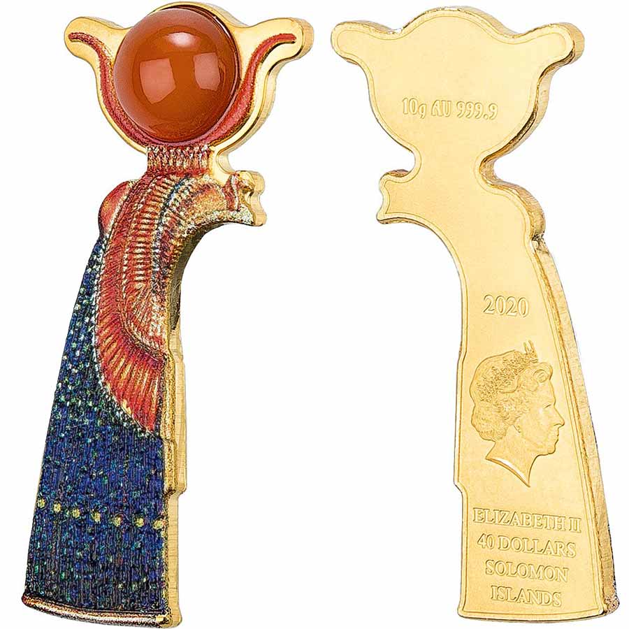 2020 Solomon Islands Masterpieces Premium Silver & Gold Goddess Isis Coin Set 2020 Solomon Islands Masterpieces Premium Silver & Gold Goddess Isis Coin Set