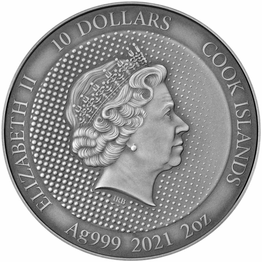 2021 Cook Islands 2 Ounce Batman DC Comics Silver Coin 2021 Cook Islands 2 Ounce Batman DC Comics Silver Coin