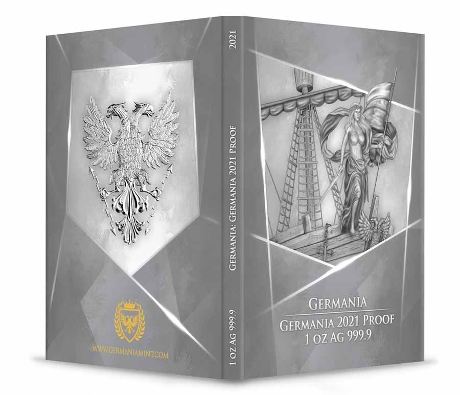 2021 1 oz Lady Germania Silver Proof Round 2021 1 oz Lady Germania Silver Proof Round