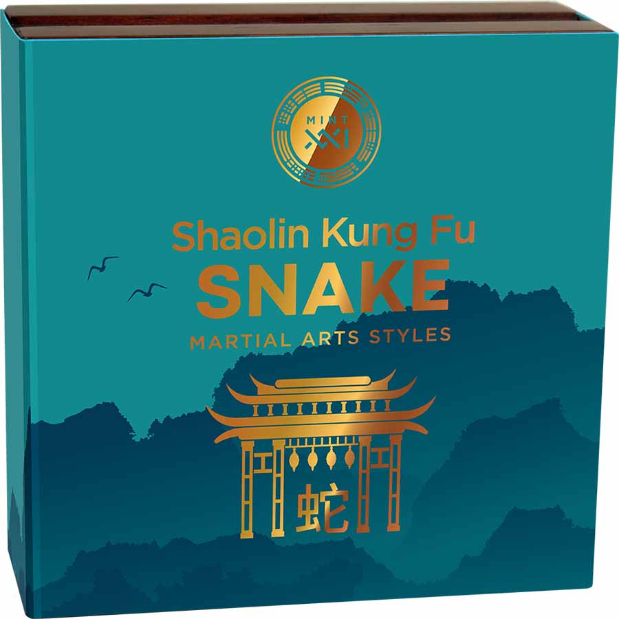 Shaolin Snake Kung Fu High Relief Antique Finish Silver Coin Shaolin Snake Kung Fu High Relief Antique Finish Silver Coin