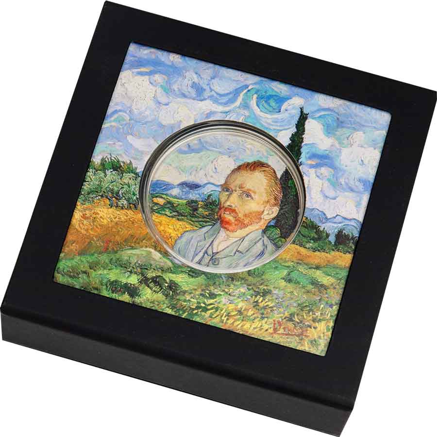 2022 Cook Islands Masters of Art - Vincent Van Gogh Ultra High Relief Silver Proof Coin 2022 Cook Islands Masters of Art - Vincent Van Gogh Ultra High Relief Silver Proof Coin